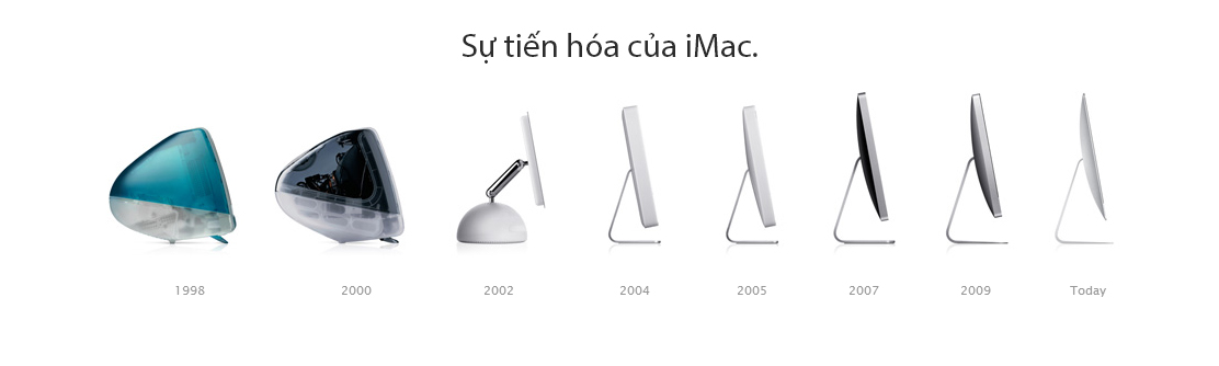 Sự cải tiến về thiết kế của iMac - ME086