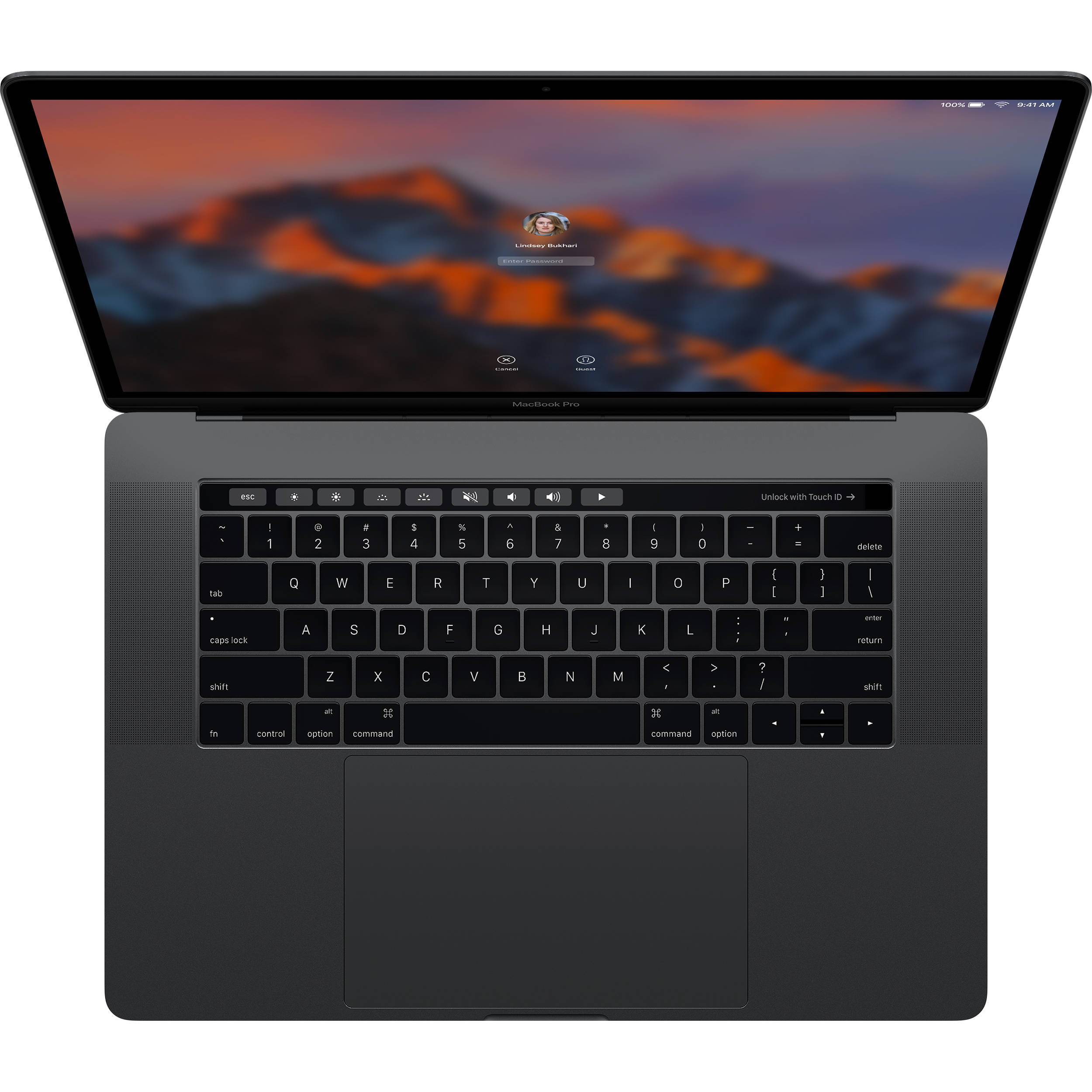 MPTT2 Space Gray Macbook Pro 2017 15'' Quad I7 16GB 1TB SSD AMD  560 4GB New 98%